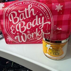 Bath & Body Works Pineapple Pound Cake Candle